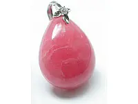 Rhodochrosite Teardrop Pendant