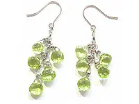 Peridot and 18K Gold Earrings