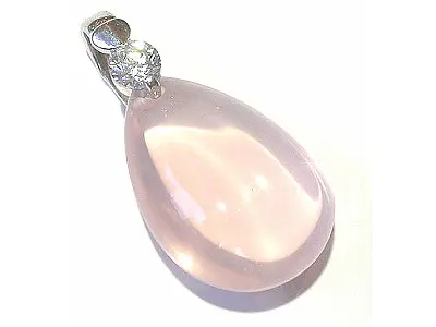 Rose Quartz Teardrop Pendant