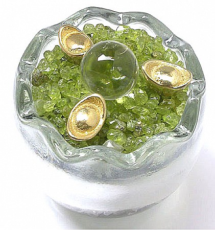 Feng Shui Fortune Egg with Ingots