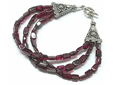 Garnet Maya Bracelet