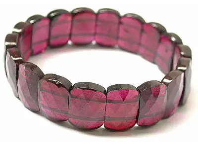 Garnet Faceted Bracelet