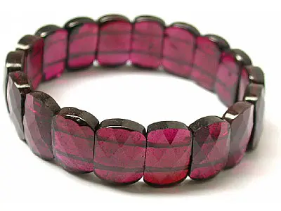 Garnet Faceted Bracelet