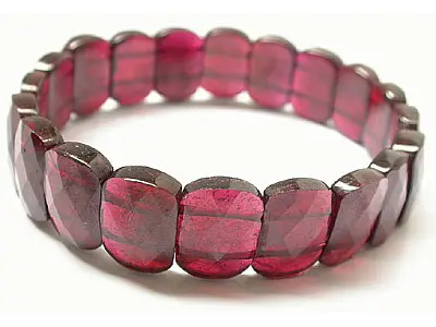 Garnet Faceted Bracelet