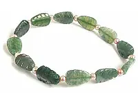 Green Agate and Pearl Bracelet