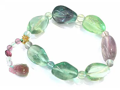 Fluorite Tourmaline Bracelet