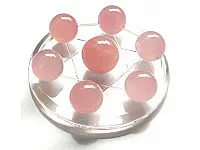 Rose Quartz Spheres Star of David