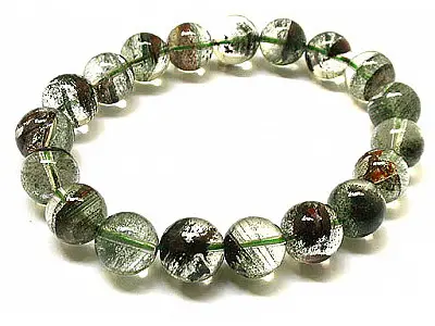 Phantom Quartz 20 Beads Bracelet