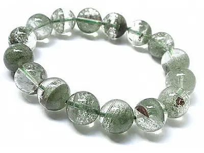 Phantom Quartz 16 Beads Bracelet