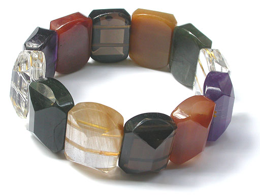 Multi Gem Stone Bracelet