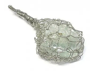 AquaMarine Cluster in Silver Pendant