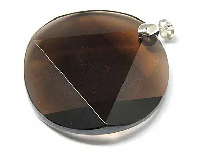 Smoky Quartz Star of David Pendant