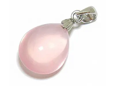 Rose Quartz Teardrop Pendant