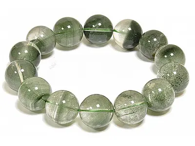 Phantom Quartz 14 Beads Bracelet