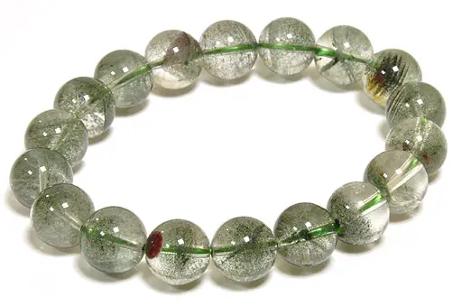 Phantom Quartz 18 Beads Bracelet