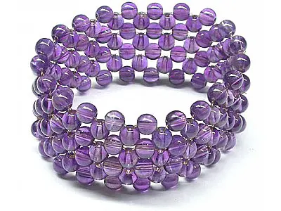 Many Bead Amethyst Bracelet