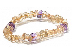 Genuine Oregon Sunstone Briolette Bracelet