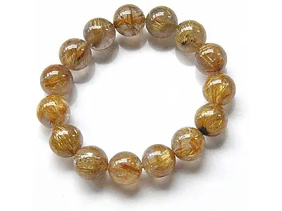 Rutilated Quartz Beads Bracelet