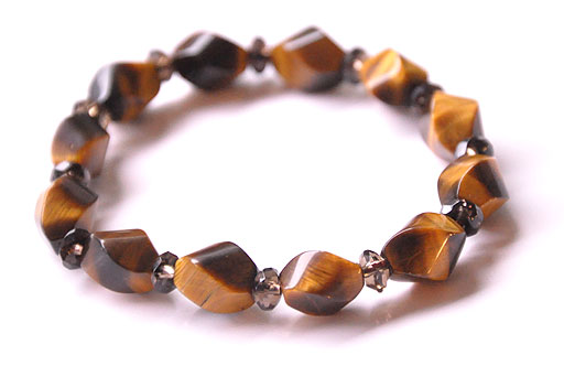 Tiger Eye Smoky Quartz Bracelet