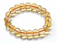 Citrine Faceted Beads Bracelet