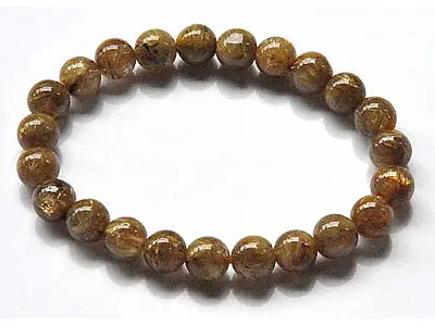 Rutilated Quartz Beads Bracelet