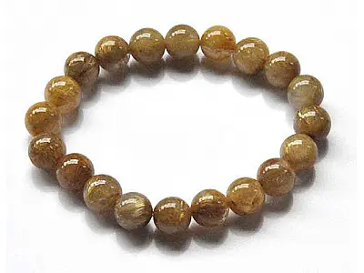 Rutilated Quartz Beads Bracelet