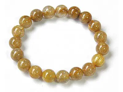 Rutilated Quartz Beads Bracelet