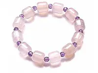 Purple Agate Amethyst Bracelet