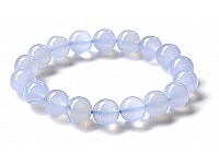 Blue Agate Beads Bracelet