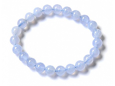 Blue Agate Beads Bracelet