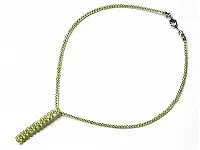 Peridot with Clear Quartz Necklace