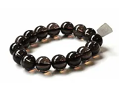 Smoky Quartz 14mm Bracelet