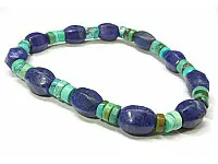 Lapis and Turquoise Bead Bracelet