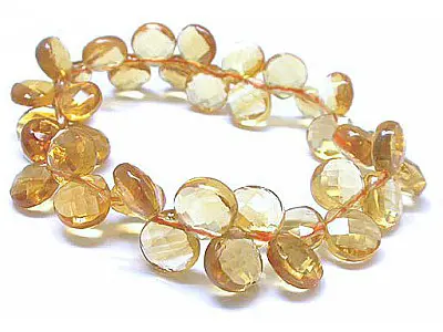 Citrine faceted teardrop Bracelet