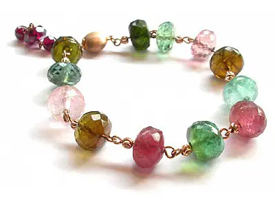 Tourmaline and Gold Bracelet