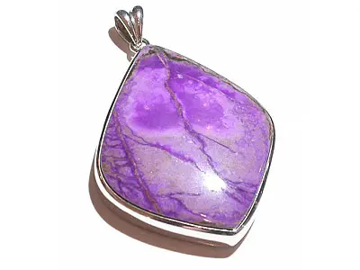 Sugilite in Silver Pendant