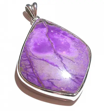 Sugilite in Silver Pendant