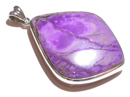 Sugilite in Silver Pendant