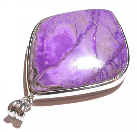 Sugilite in Silver Pendant