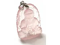 Rose Quartz Buddha Pendant