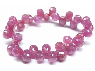 Ruby Faceted Bracelet