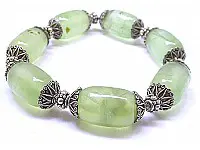 Prehnite in Silver Bracelet