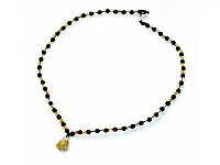 Rutilated Quartz and Black Age Necklace