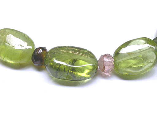 Peridot with Tourmaline Beads Bracelet