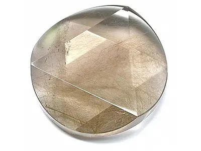 Rutilated Quartz Star of David Pendant