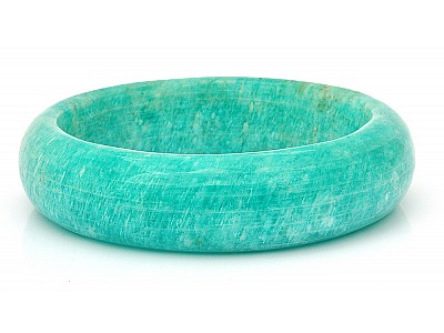 Genuine Amazonite Bangle Bracelet