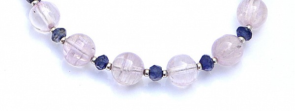 Kunzite Sterling Silver Peaceful Lock Bracelet