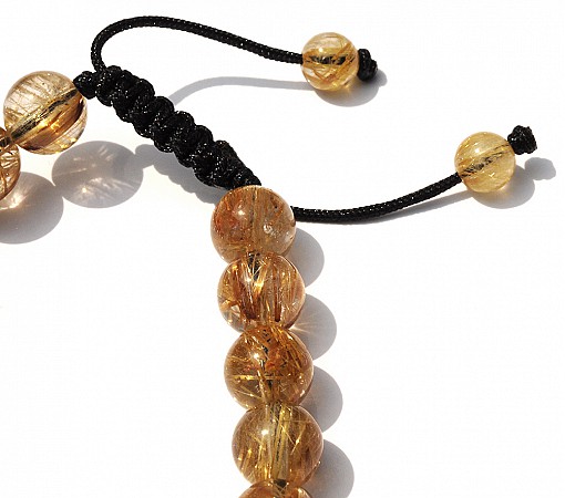 Rutilated Quartz Beads Bracelet