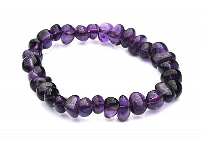 Amethyst Pebble Bracelet