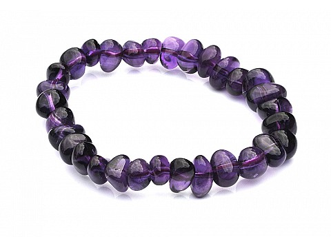 Amethyst Pebble Bracelet